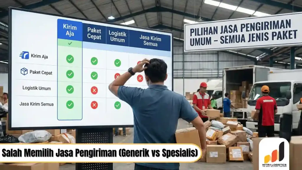 Kesalahan dalam pengiriman alat laboratorium