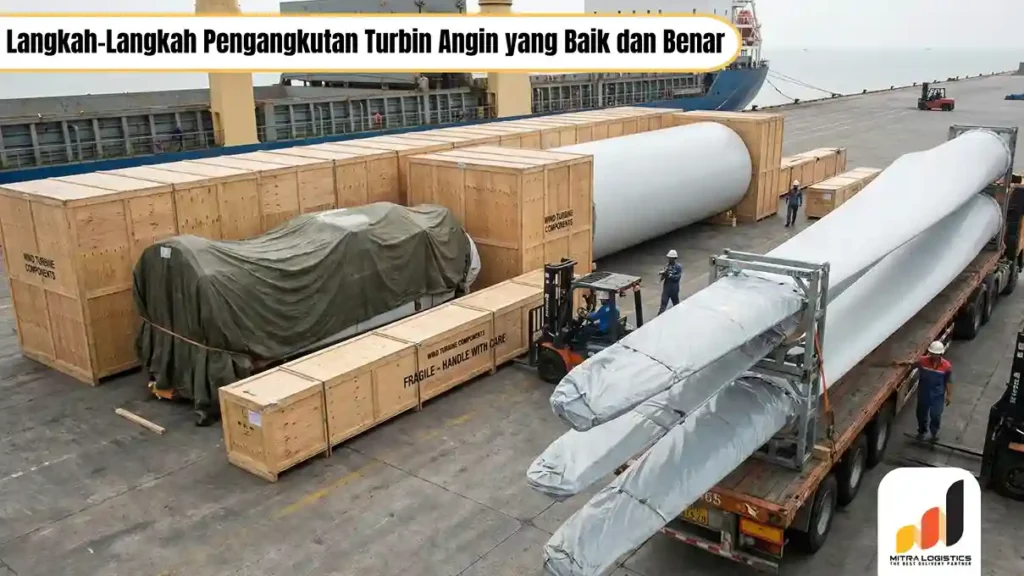 Cara mengangkut turbin angin