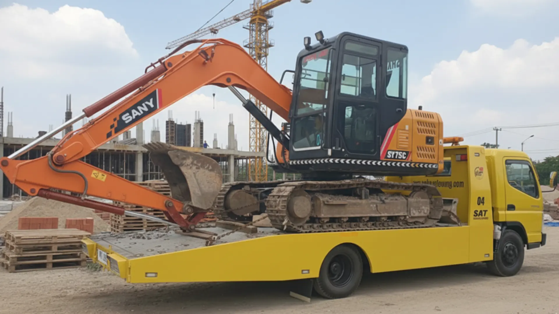 cara mengirim excavator