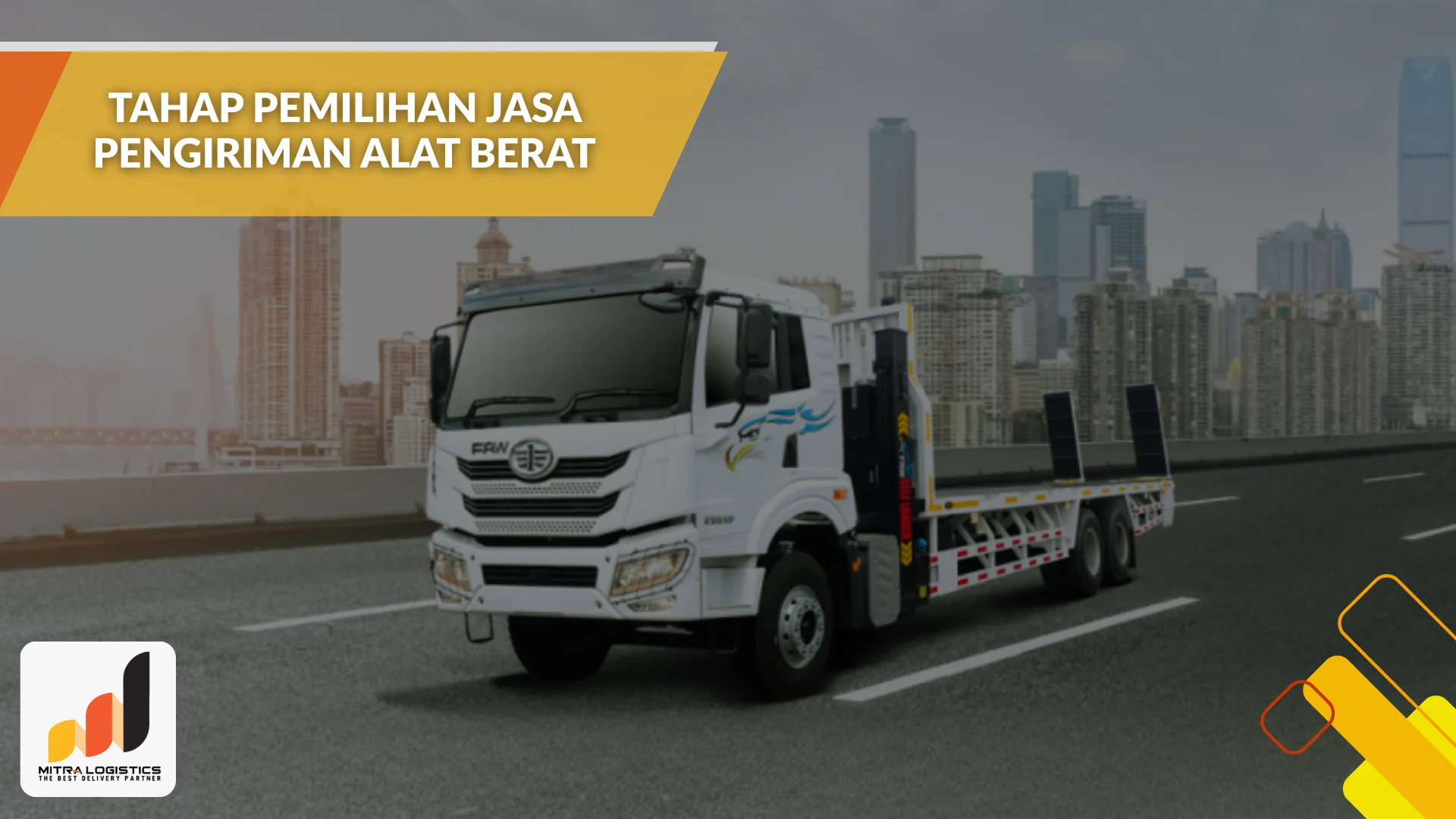 Tahap pemilihan jasa pengiriman alat berat