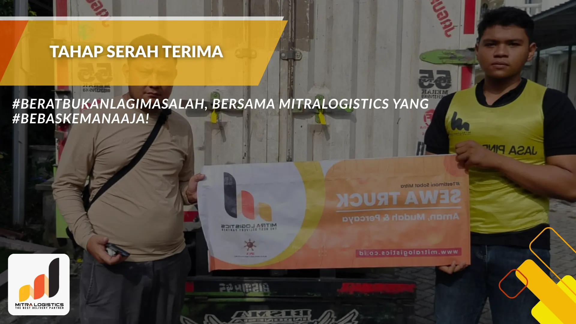 Tahap serah terima - cara mengirim motor grader