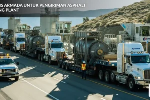 5 Jenis Armada untuk Pengiriman Asphalt Mixing Plant