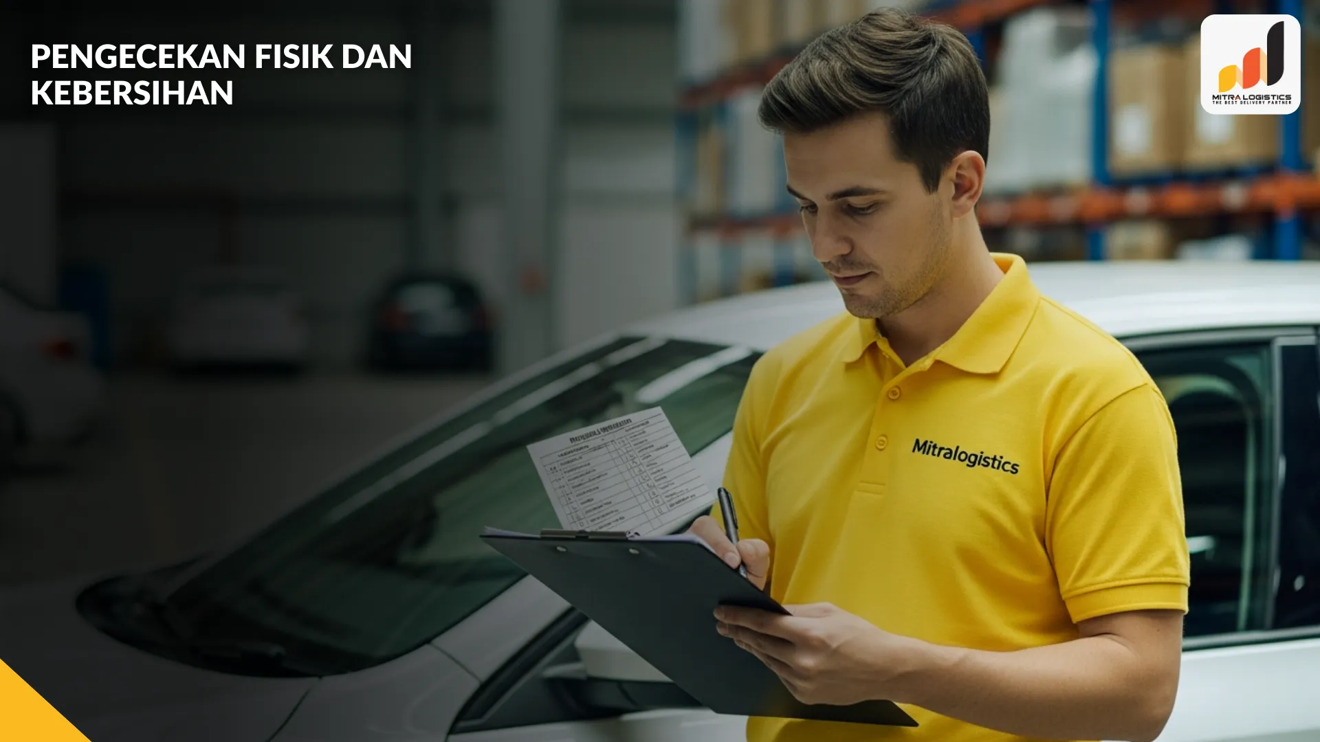 mempersiapkan mobil sebelum dikirim ekspedisi