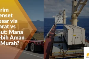 Kirim Genset Besar via Darat vs Laut: Mana Lebih Aman & Murah?