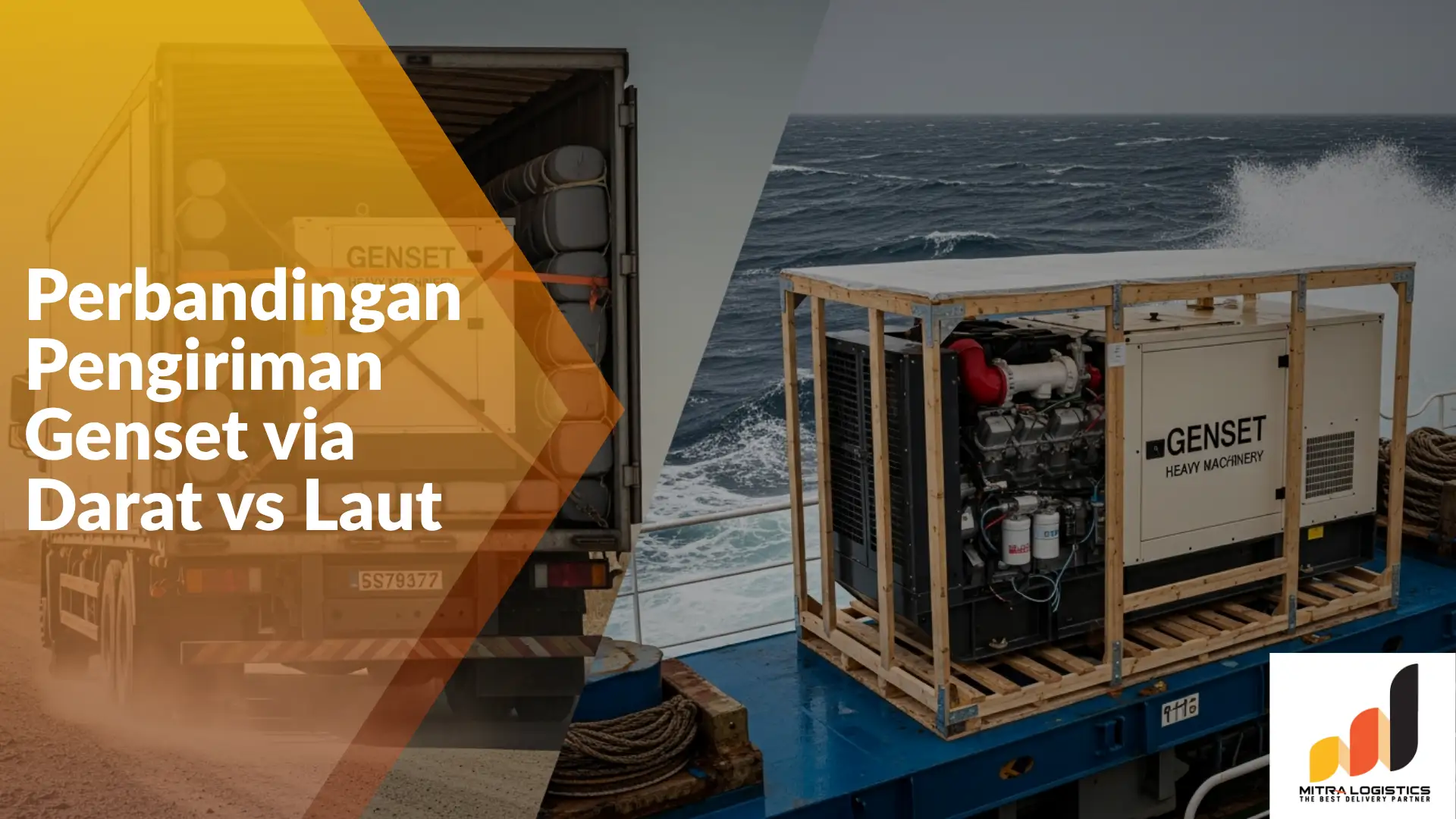 kirim genset darat dan laut
