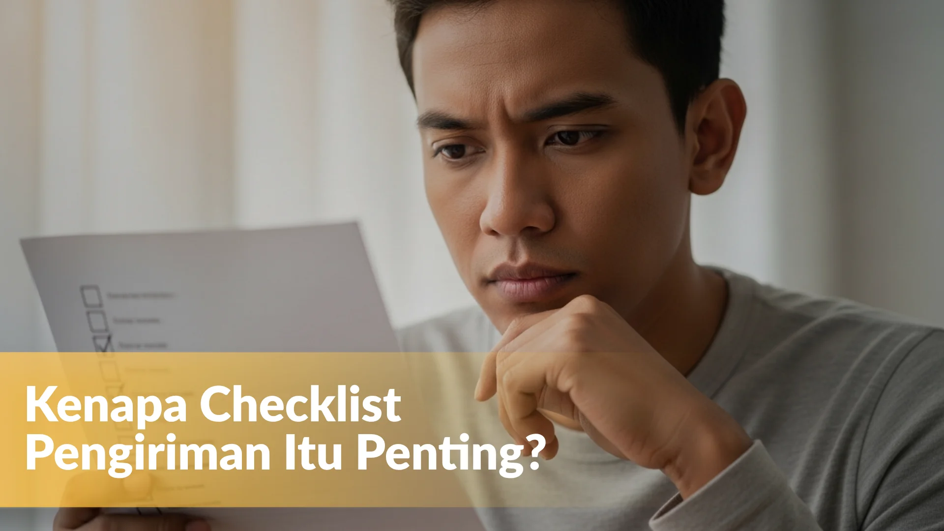 checklist kirim barang berat