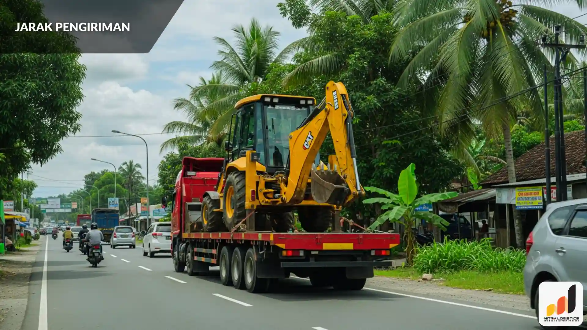 biaya pengiriman backhoe loader