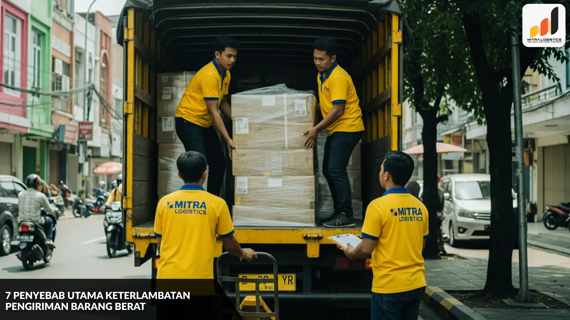 pengiriman barang berat terlambat