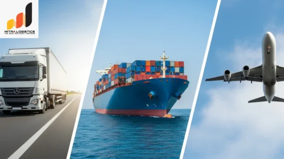 Pengiriman Barang Industri: Darat vs Laut vs Udara — Perbandingan Lengkap 2026