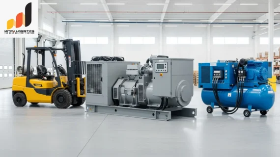 Pengiriman Genset, Kompresor, dan Forklift: Panduan Tim Logistik Bisnis