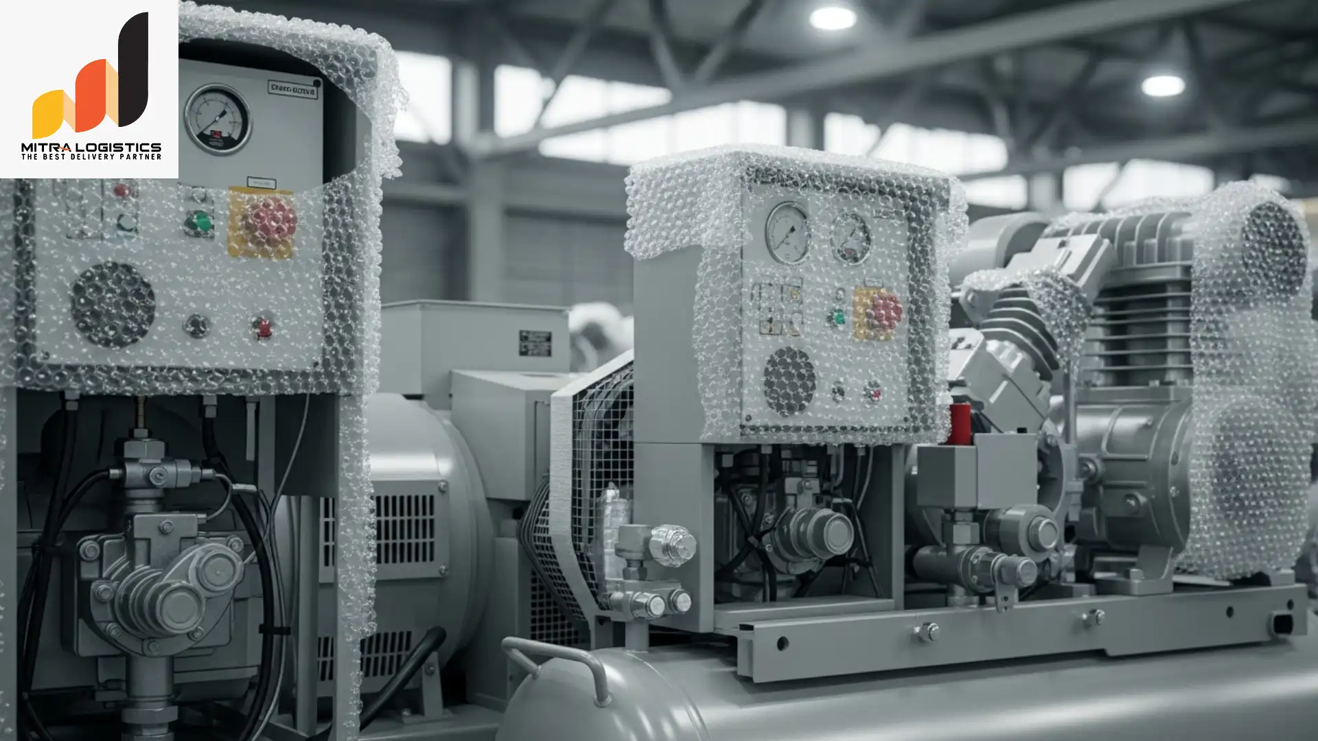 pengiriman genset forklift kompresor