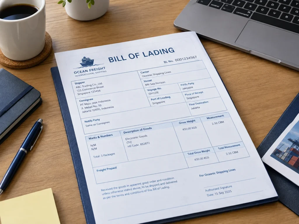 bill of lading