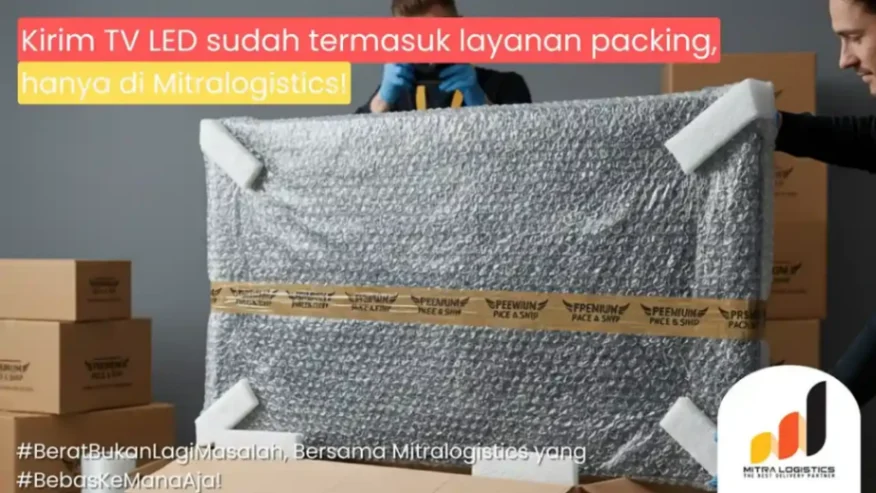Cara Packing TV LED